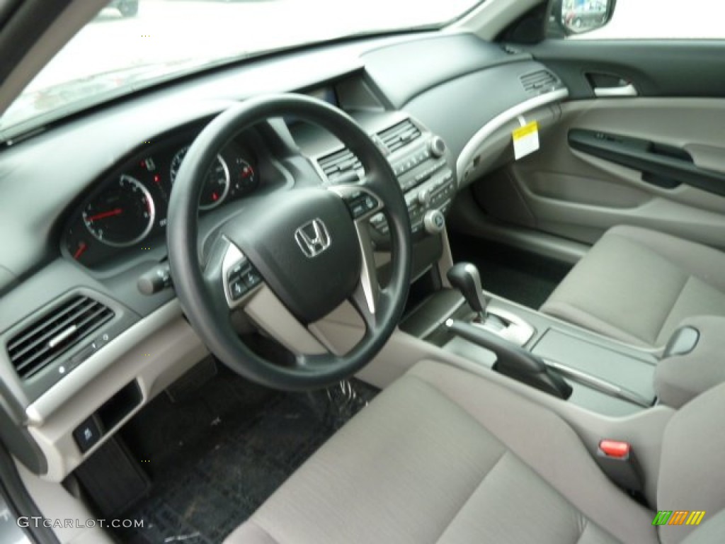 2012 Accord LX Sedan - Polished Metal Metallic / Gray photo #15
