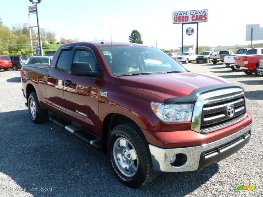 2010 Tundra TRD Double Cab 4x4 - Salsa Red Pearl / Sand Beige photo #1