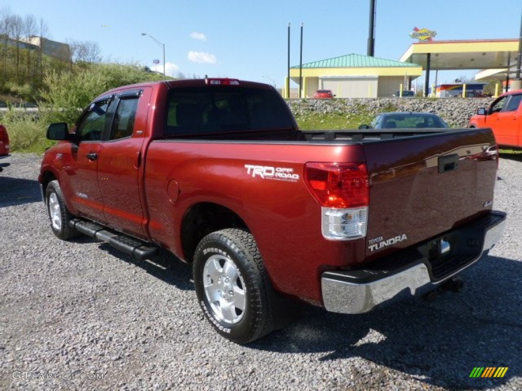 2010 Tundra TRD Double Cab 4x4 - Salsa Red Pearl / Sand Beige photo #5