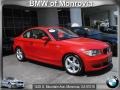 Crimson Red 2009 BMW 1 Series 128i Coupe
