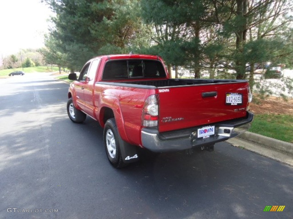 2012 Tacoma V6 SR5 Access Cab 4x4 - Barcelona Red Metallic / Graphite photo #5