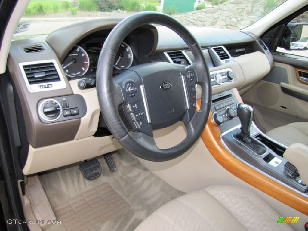 Almond/Nutmeg Stitching Interior 2010 Land Rover Range Rover Sport Supercharged Photo #63714007
