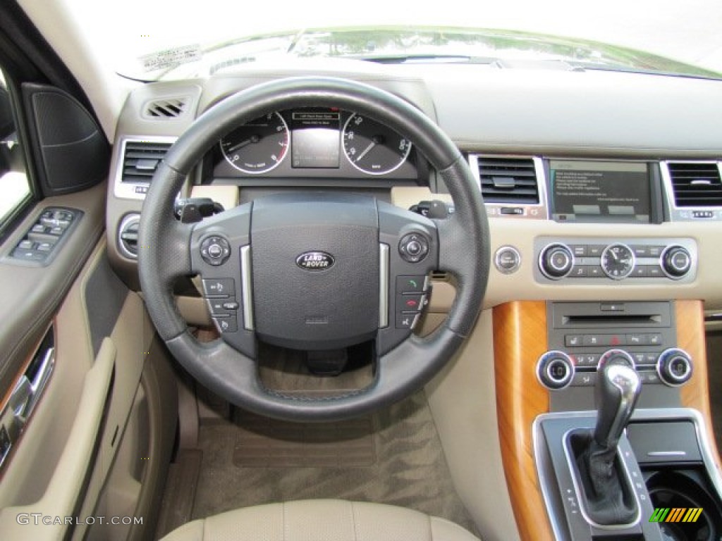 2010 Land Rover Range Rover Sport Supercharged Almond/Nutmeg Stitching Dashboard Photo #63714025