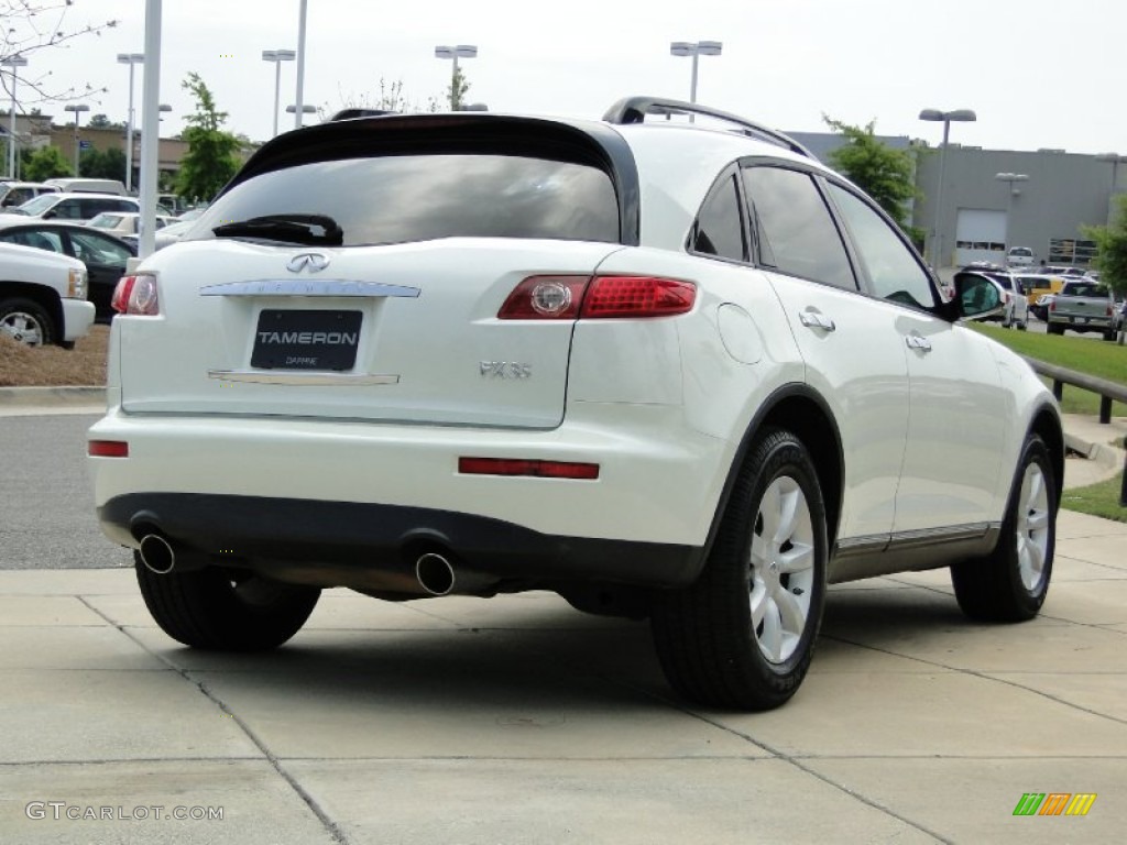2005 FX 35 AWD - Ivory Pearl White / Willow photo #5
