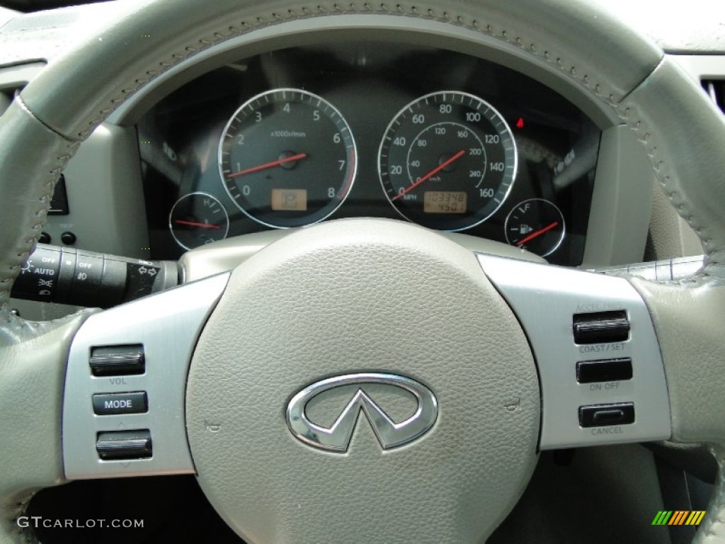 2005 FX 35 AWD - Ivory Pearl White / Willow photo #16