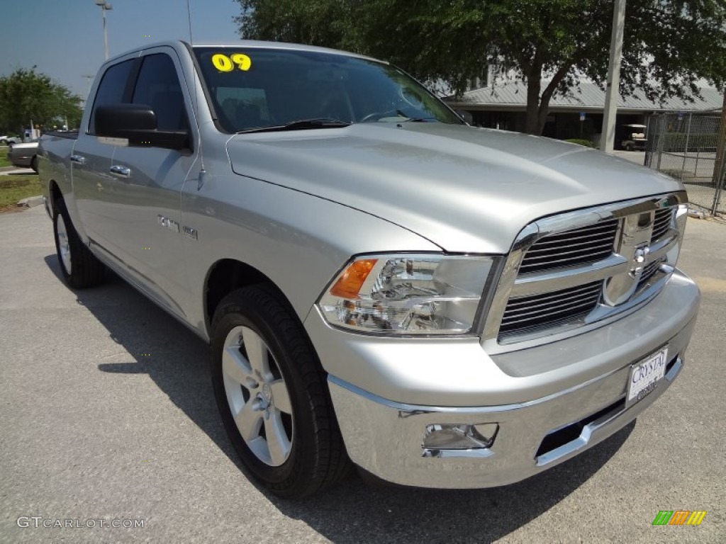 2009 Ram 1500 Big Horn Edition Crew Cab - Bright Silver Metallic / Dark Slate/Medium Graystone photo #10