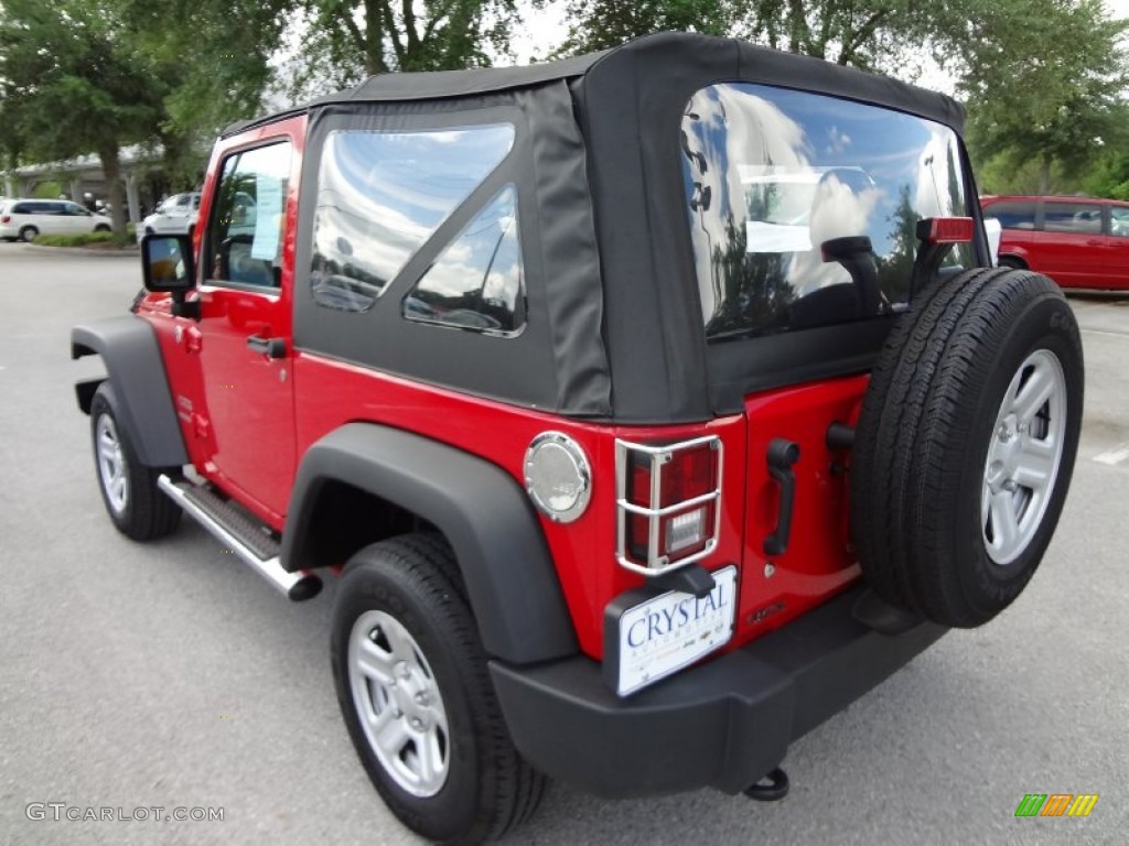 2011 Wrangler Sport 4x4 - Flame Red / Black photo #3