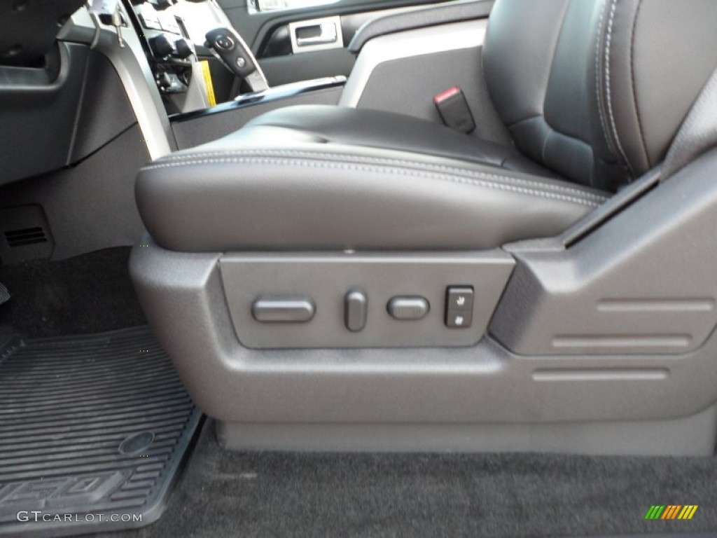 Black Interior 2012 Ford F150 FX4 SuperCrew 4x4 Photo #63715819