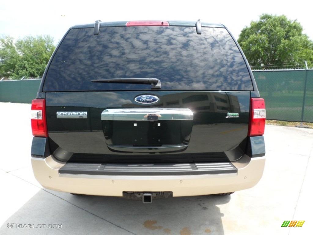 2012 Expedition XLT - Green Gem Metallic / Camel photo #4