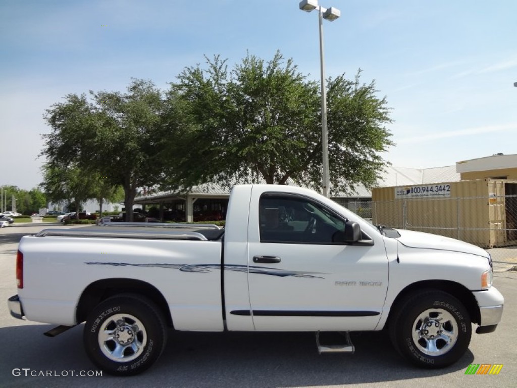 2005 Ram 1500 ST Regular Cab - Bright White/Custom Graphics / Dark Slate Gray photo #8