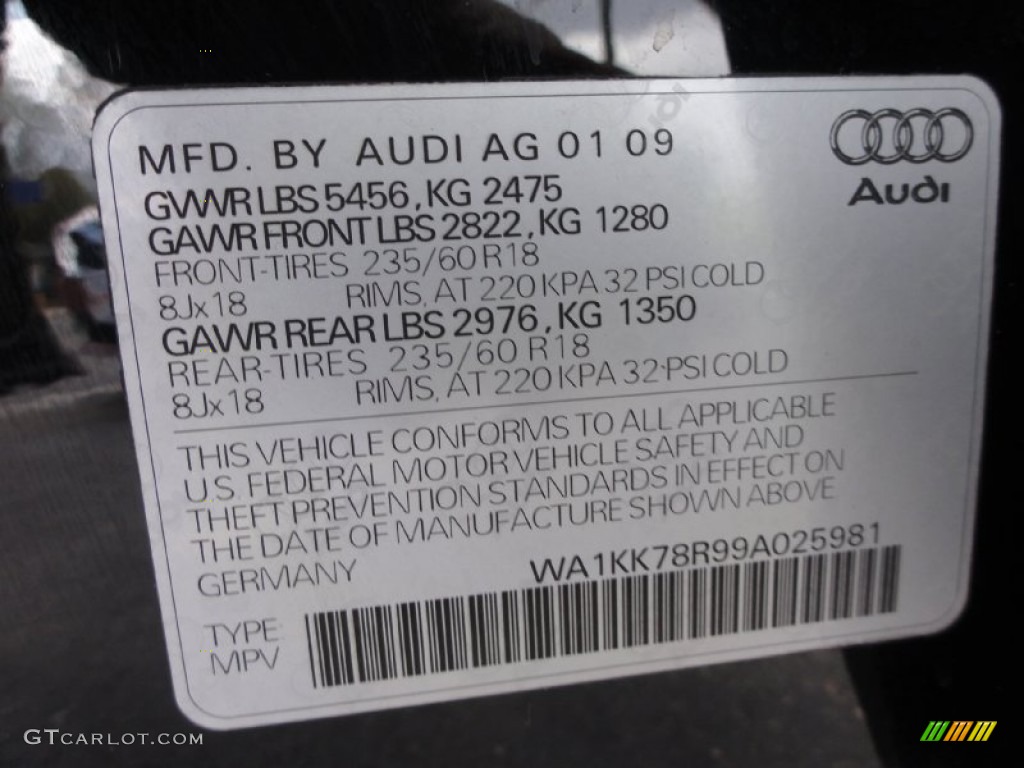 2009 Q5 3.2 Premium quattro - Brilliant Black / Cardamom Beige photo #43