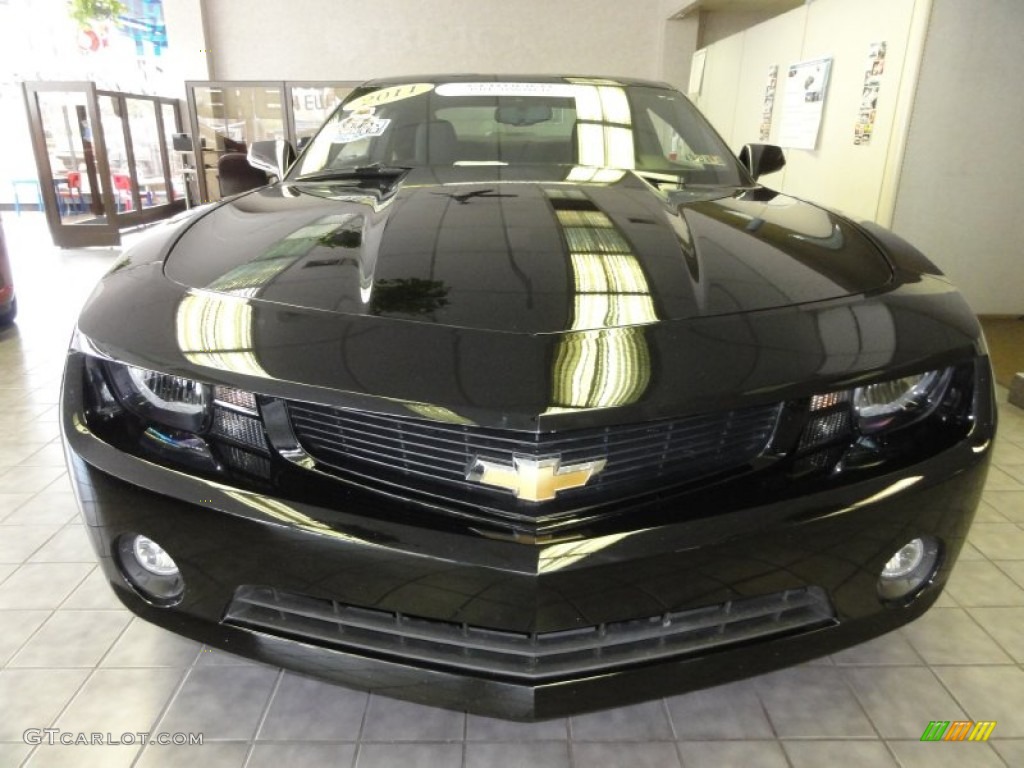 2011 Camaro LT Coupe - Black / Black photo #3
