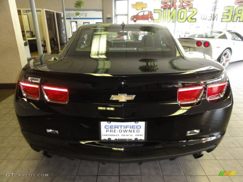 2011 Camaro LT Coupe - Black / Black photo #7