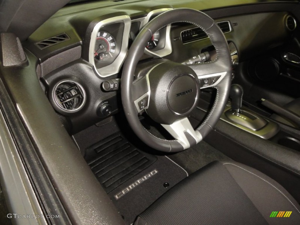 2011 Camaro LT Coupe - Black / Black photo #9