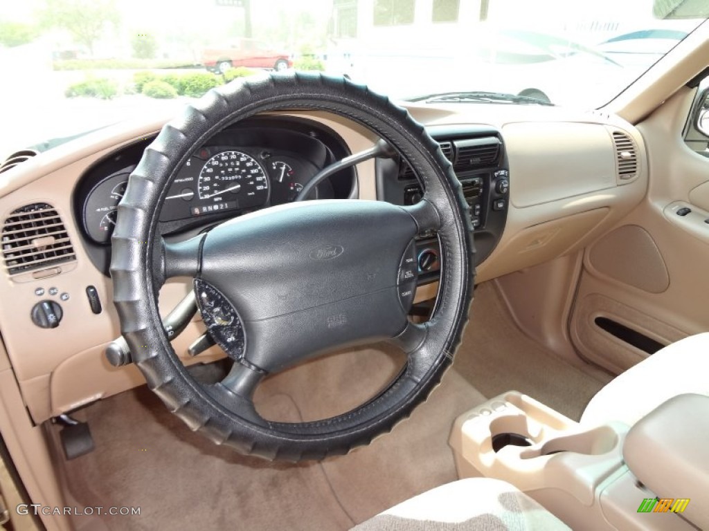 2000 Explorer Sport - Harvest Gold Metallic / Medium Prairie Tan photo #6