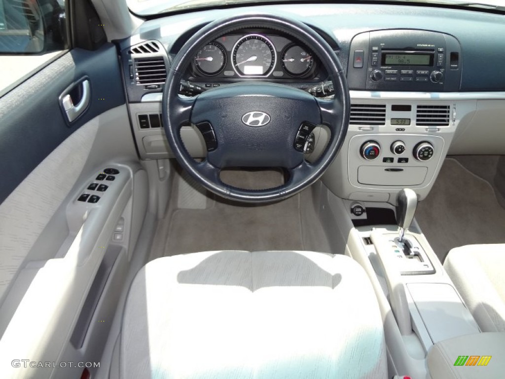 2006 Sonata GL - Deepwater Blue / Beige photo #6