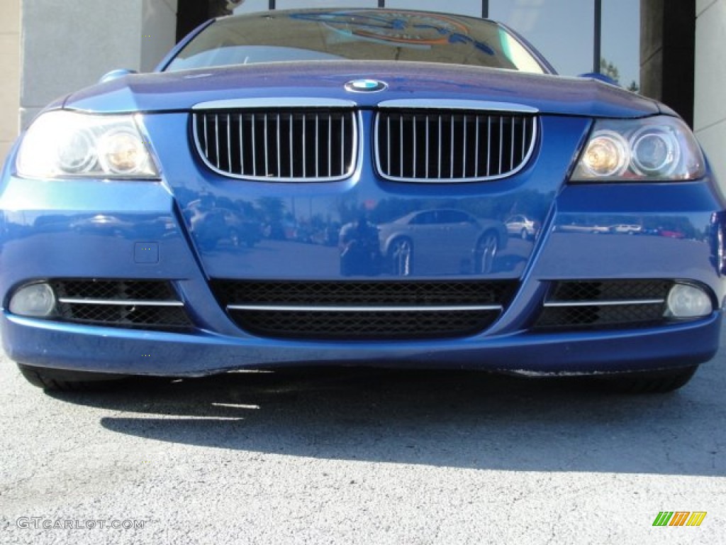 2007 3 Series 335i Sedan - Montego Blue Metallic / Cream Beige photo #5