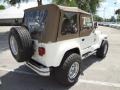 1999 Stone White Jeep Wrangler Sahara 4x4  photo #8