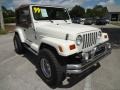 1999 Stone White Jeep Wrangler Sahara 4x4  photo #10