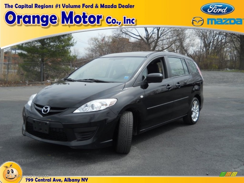 2008 MAZDA5 Sport - Brilliant Black / Black photo #1