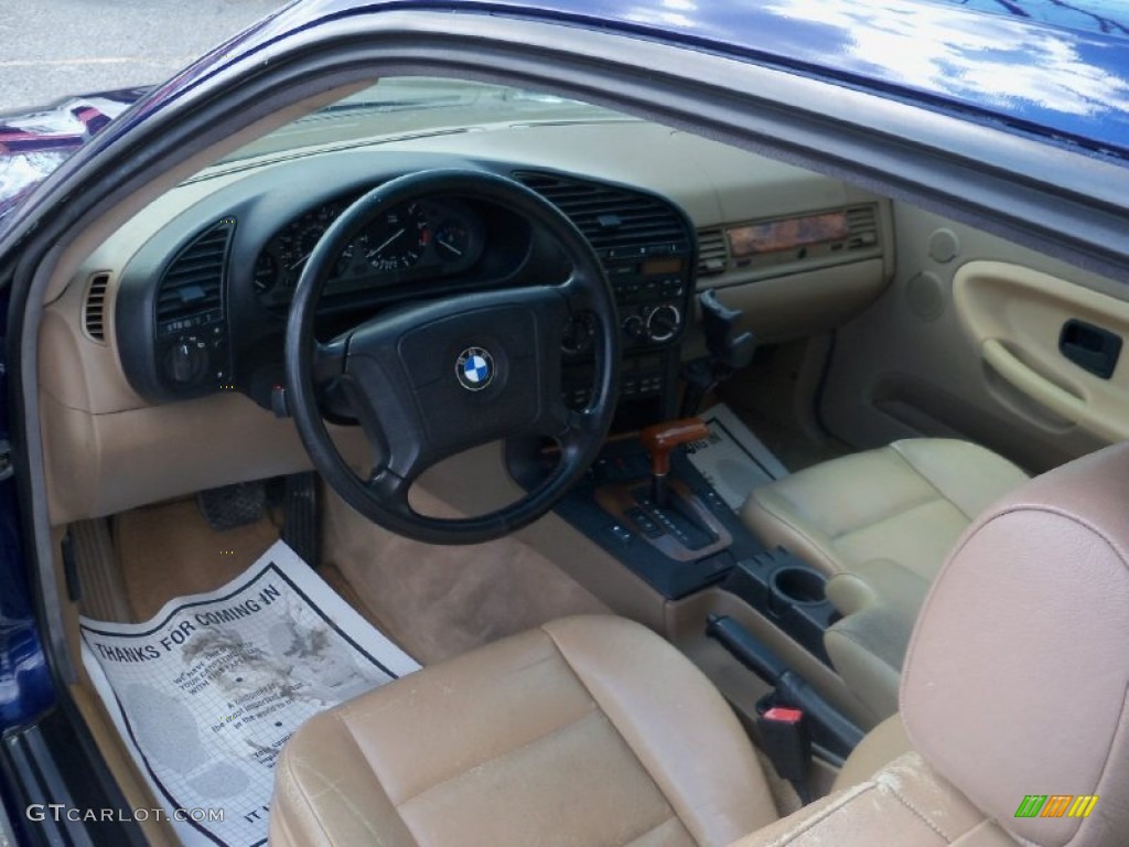 1995 3 Series 325is Coupe - Samoa Blue Metallic / Beige photo #7