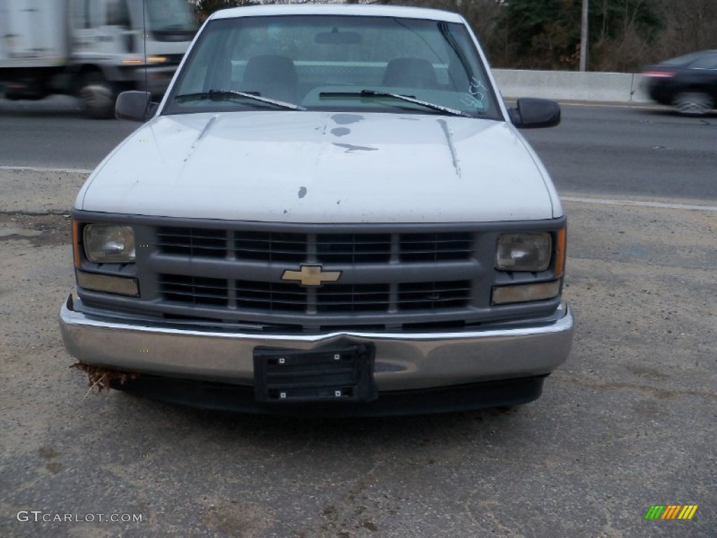1995 C/K C1500 Regular Cab - White / Gray photo #2