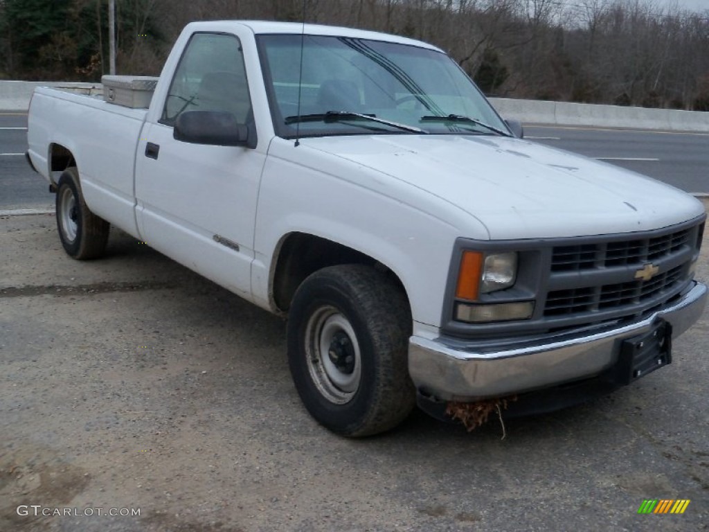 1995 C/K C1500 Regular Cab - White / Gray photo #3