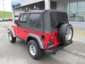 2004 Flame Red Jeep Wrangler X 4x4  photo #5