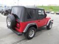 2004 Flame Red Jeep Wrangler X 4x4  photo #7