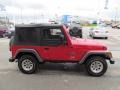 2004 Flame Red Jeep Wrangler X 4x4  photo #8
