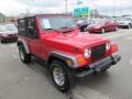 2004 Flame Red Jeep Wrangler X 4x4  photo #9