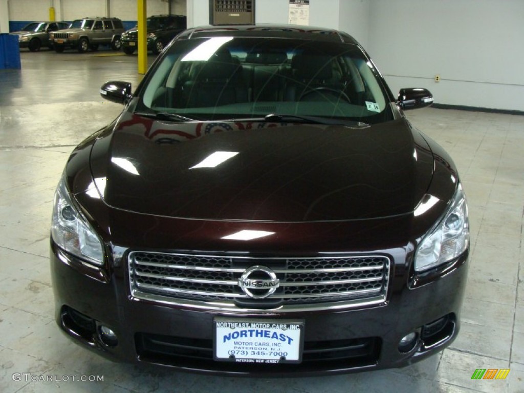 2010 Maxima 3.5 SV - Crimson Black / Charcoal photo #2