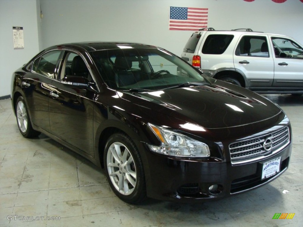 2010 Maxima 3.5 SV - Crimson Black / Charcoal photo #3