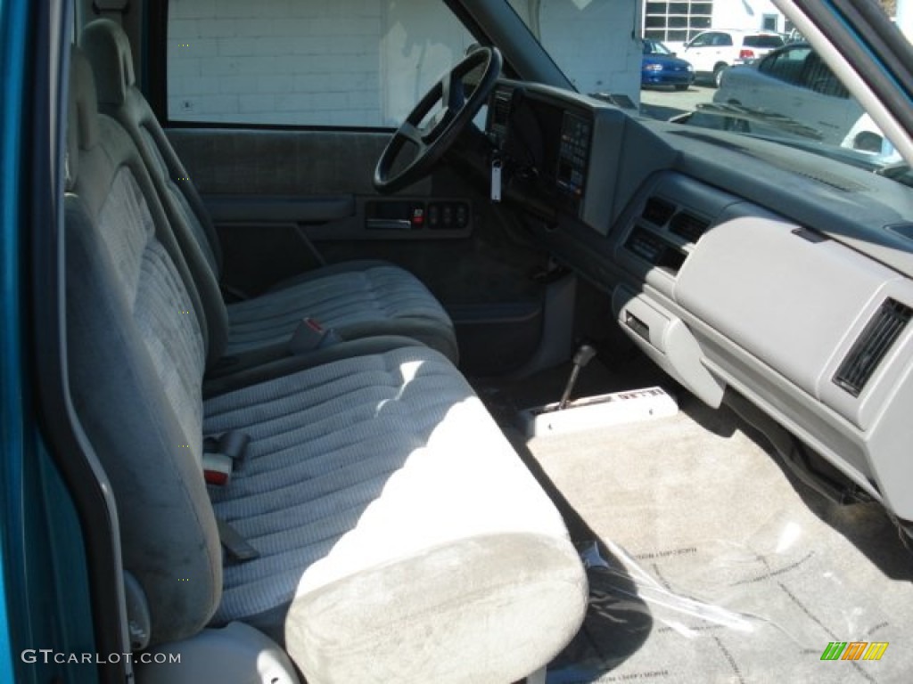 1994 C/K K1500 Extended Cab 4x4 - Bright Teal Metallic / Gray photo #18