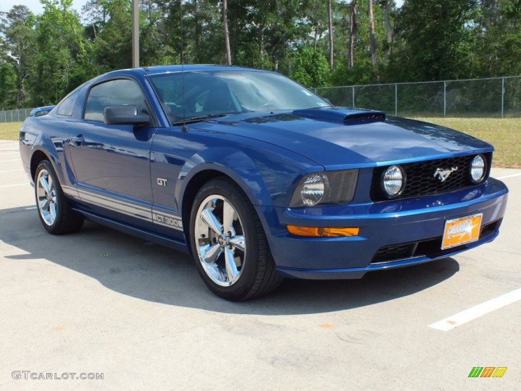 2008 Mustang GT Premium Coupe - Vista Blue Metallic / Light Graphite photo #1