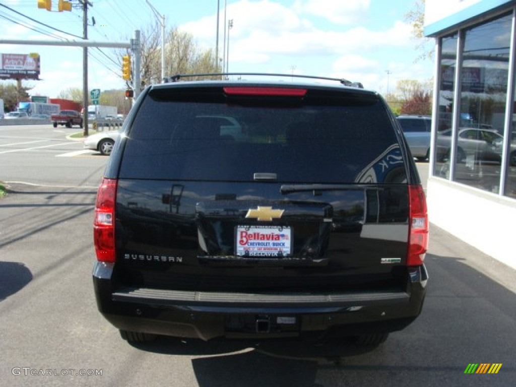 2012 Suburban LT 4x4 - Black / Ebony photo #5