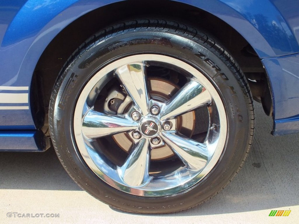 2008 Mustang GT Premium Coupe - Vista Blue Metallic / Light Graphite photo #44