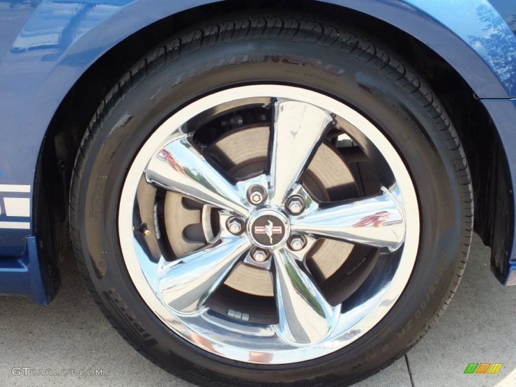 2008 Mustang GT Premium Coupe - Vista Blue Metallic / Light Graphite photo #46