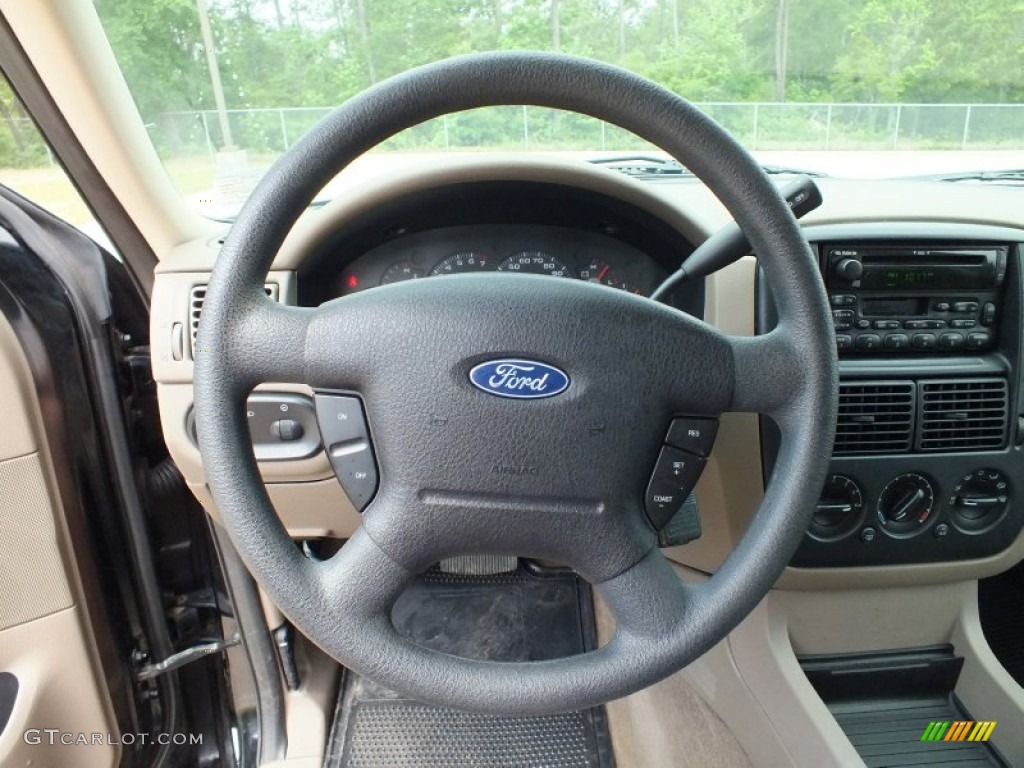 2003 Explorer XLS - Black / Medium Parchment Beige photo #22