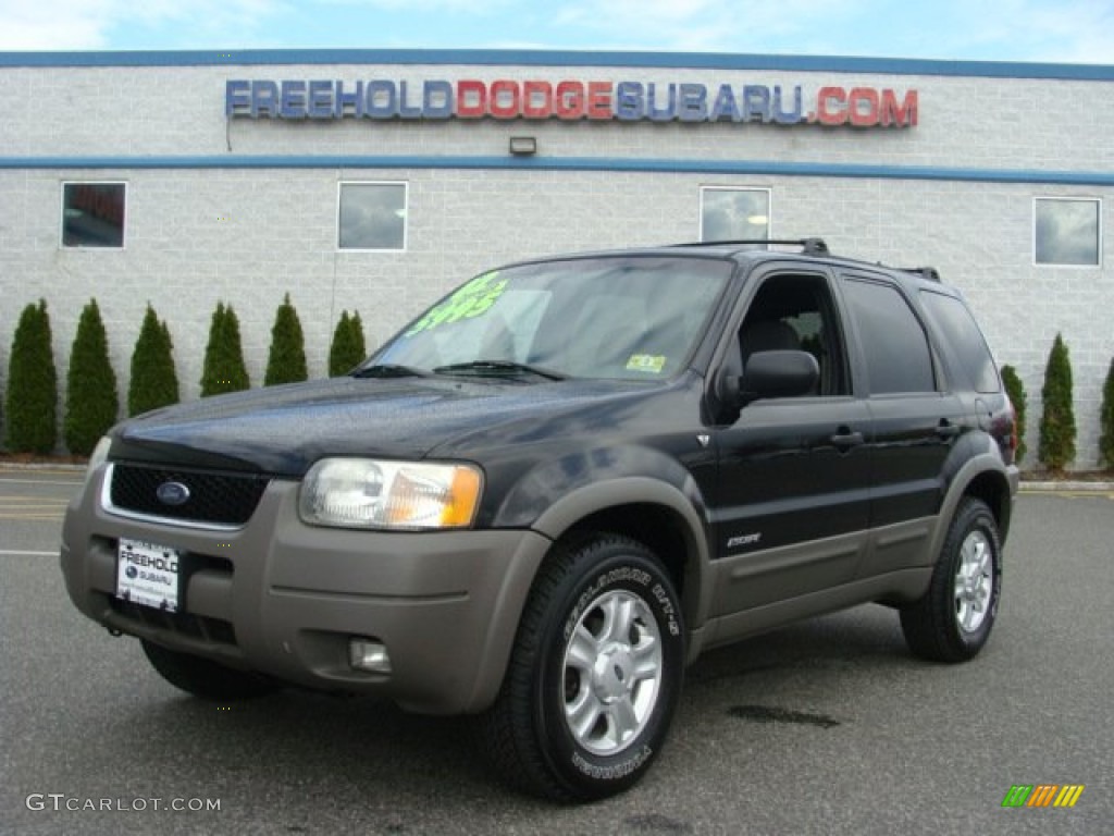 2002 Escape XLT V6 4WD - Black Clearcoat / Medium Graphite photo #1