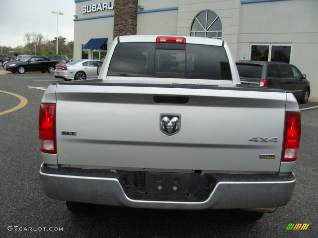 2012 Ram 1500 SLT Quad Cab 4x4 - Bright Silver Metallic / Dark Slate Gray/Medium Graystone photo #5