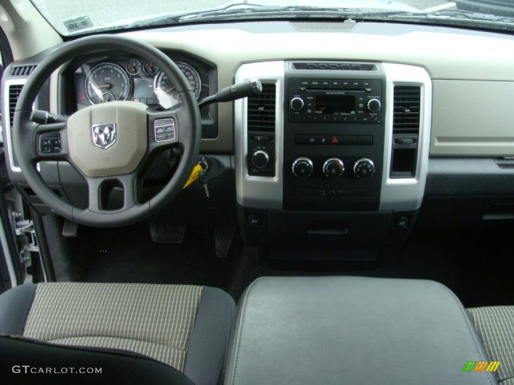 2012 Dodge Ram 1500 SLT Quad Cab 4x4 Dark Slate Gray/Medium Graystone Dashboard Photo #63731083