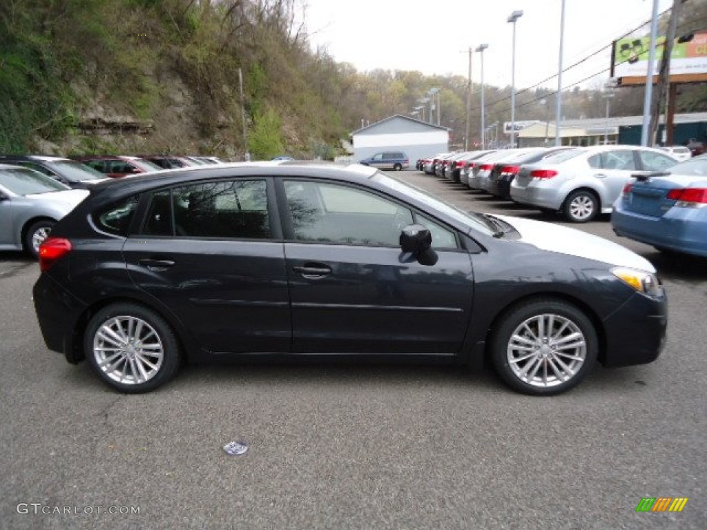 2012 Impreza 2.0i Premium 5 Door - Dark Gray Metallic / Black photo #4