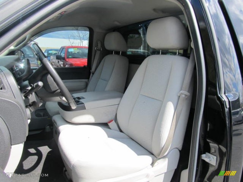 2007 Silverado 1500 LS Regular Cab 4x4 - Black / Light Titanium/Ebony Black photo #9