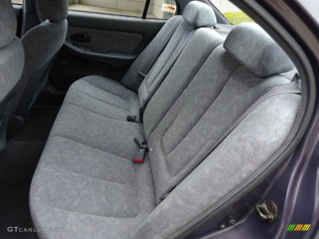 2002 Elantra GLS Sedan - Midnight Gray / Gray photo #11
