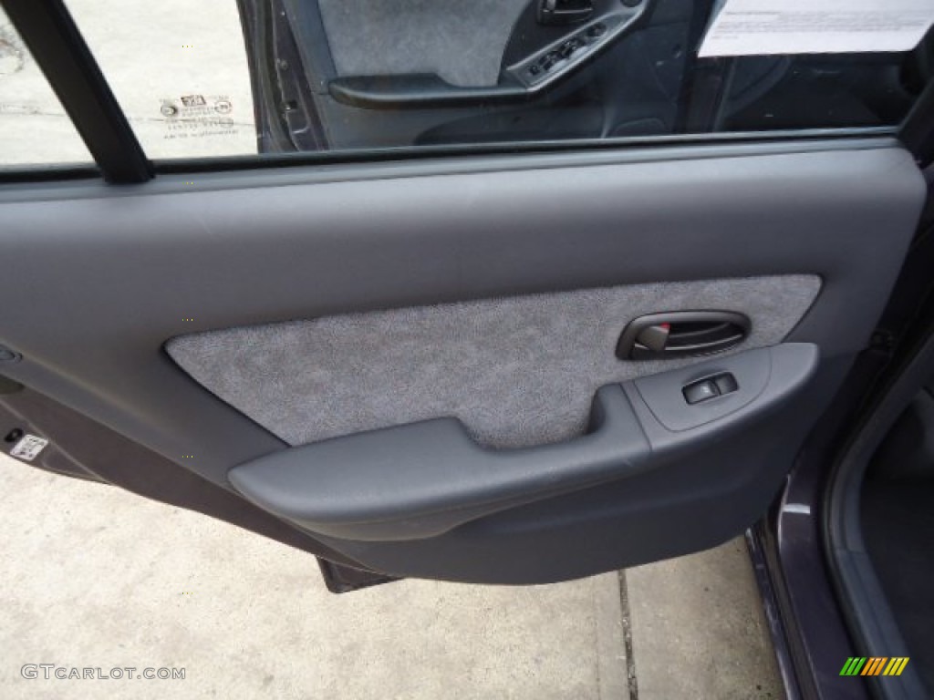 2002 Elantra GLS Sedan - Midnight Gray / Gray photo #13