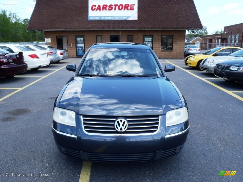 2003 Passat GLS Sedan - Blue Anthracite Pearl / Black photo #2