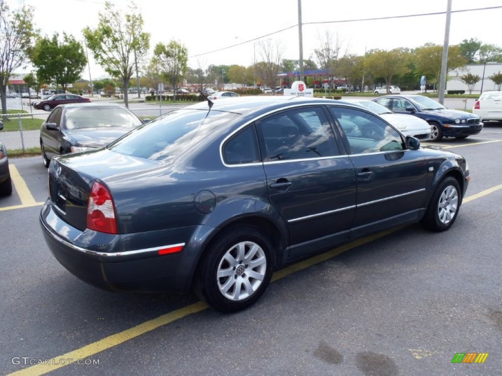 2003 Passat GLS Sedan - Blue Anthracite Pearl / Black photo #6