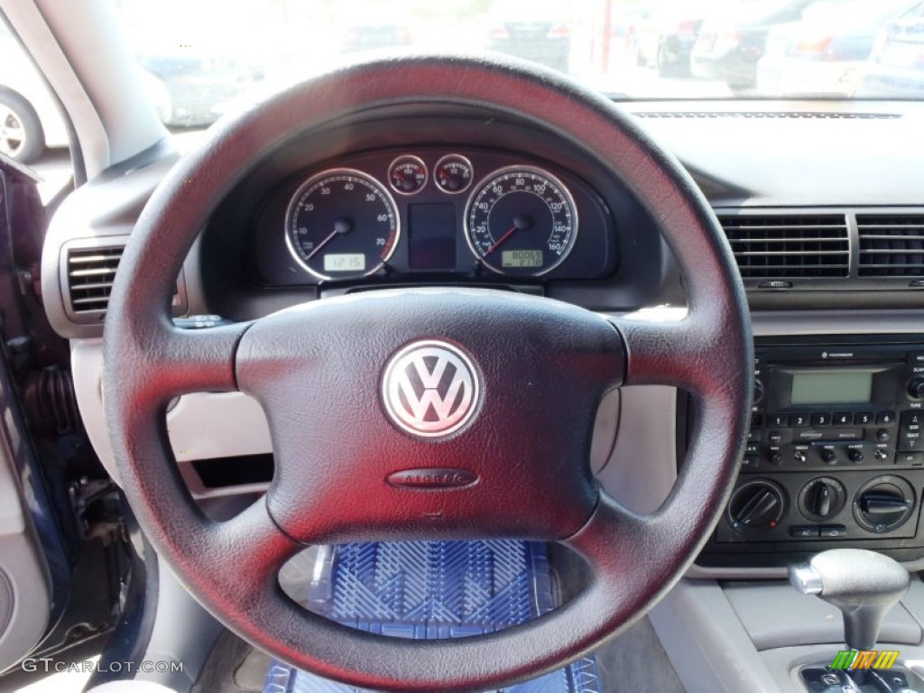 2003 Passat GLS Sedan - Blue Anthracite Pearl / Black photo #15