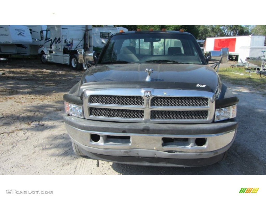 1996 Ram 3500 ST Extended Cab Dually - Black / Gray photo #1